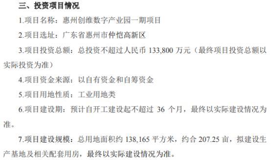 创维数字:有序推进惠州产业园一期项目