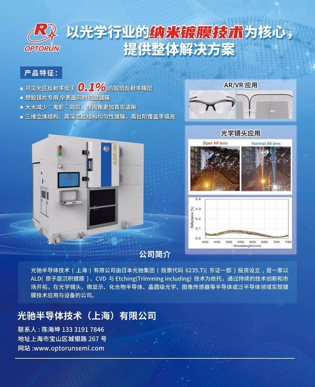 仕佳光子获得发明专利授权：“一种光学镀膜超低反射率的拟合方法”