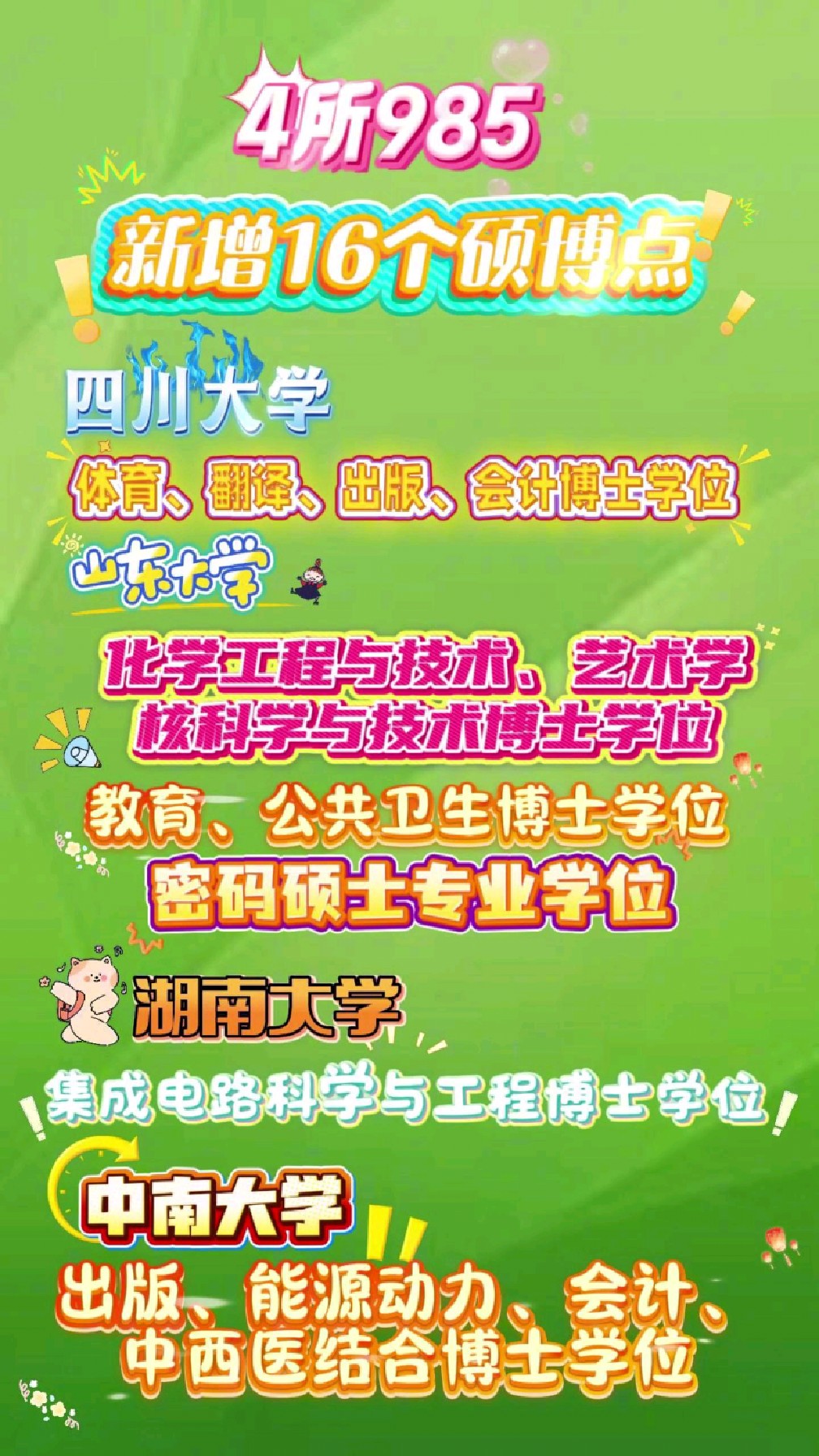 拆解985高校招生：硕博大扩招，男女比例V型分布