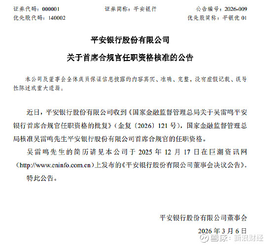 紫金银行：行长阙正和任职资格获核准